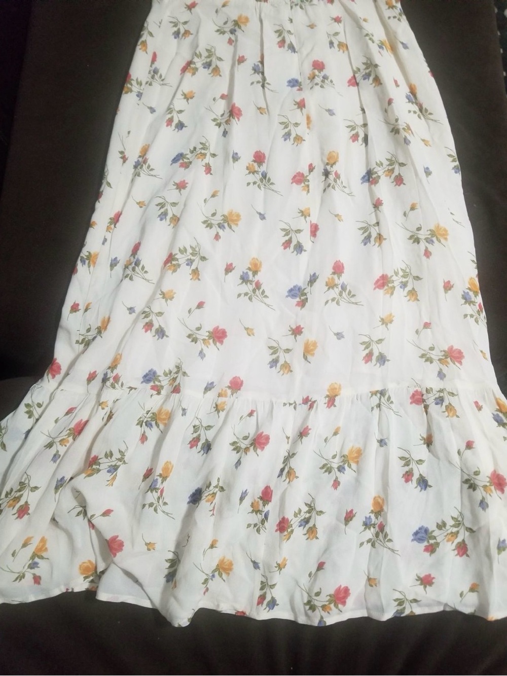 Reformation Black Floral Tie-Shoulder Midi Dress - Picture 9 of 10